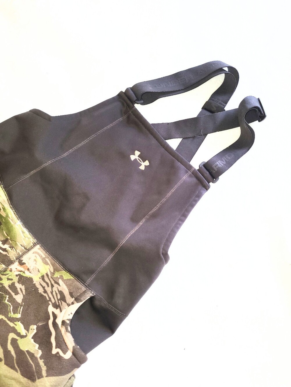 NWOT Women's Under Armour Realtree Camo Insulated Fleece Hunting Bibs Large - Picture 14 of 15